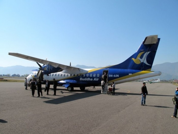 Pokhara Airport Buddha Air Plane Pokhara Airport Buddha Air Plane
